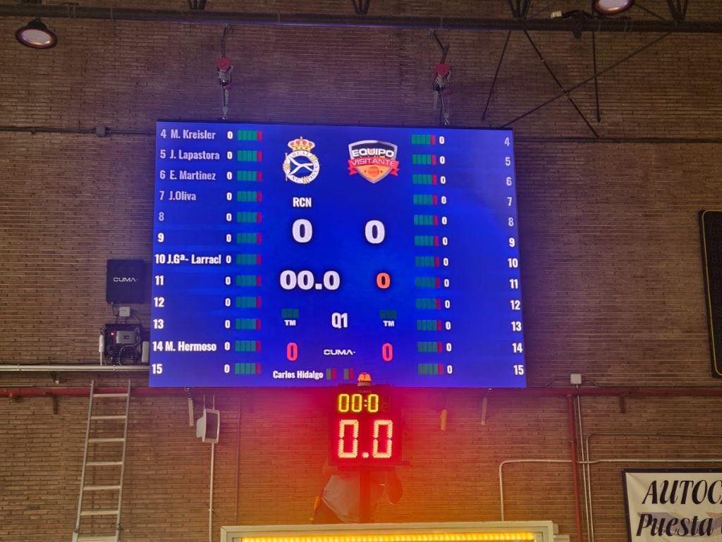 Videomarcador de Baloncesto Real Canoe